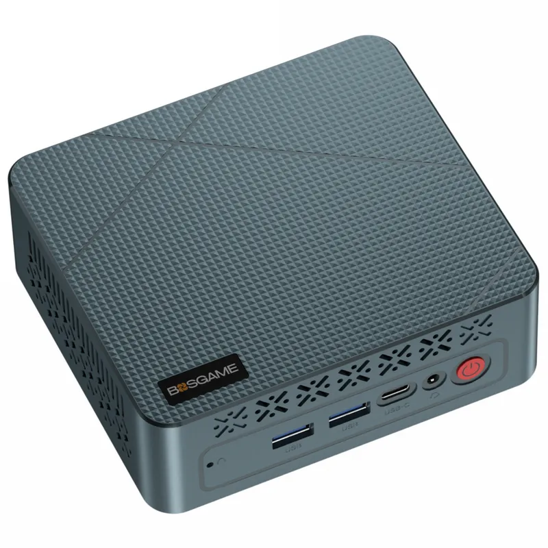 BOSGAME E2 미니피씨 3550H 16GB DDR4 512GB SSD WIN 11 Pro 미니 PC 트리플 디스플레이 지원 WiFi5 BT5.0 RJ45 LAN, E2 3550H, WIN11 Pro, 그레이 그린