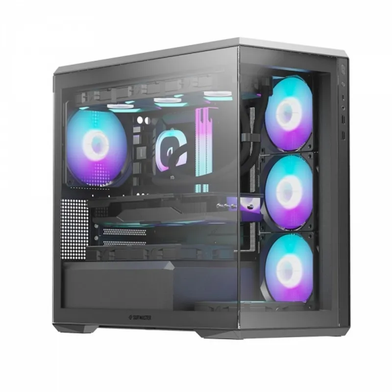 앱코 앱코 SUITMASTER U3000M 갤러리 미니 리버스 ARGB BTF 블랙 (미니타워), 1개