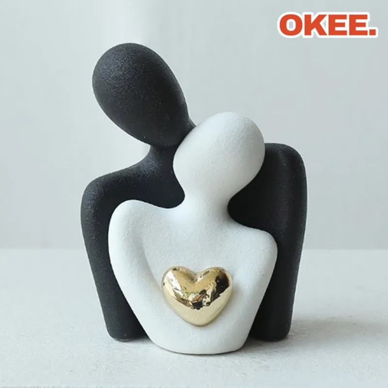 미소로운 예쁜 인테리어 소품, 검정+흰색