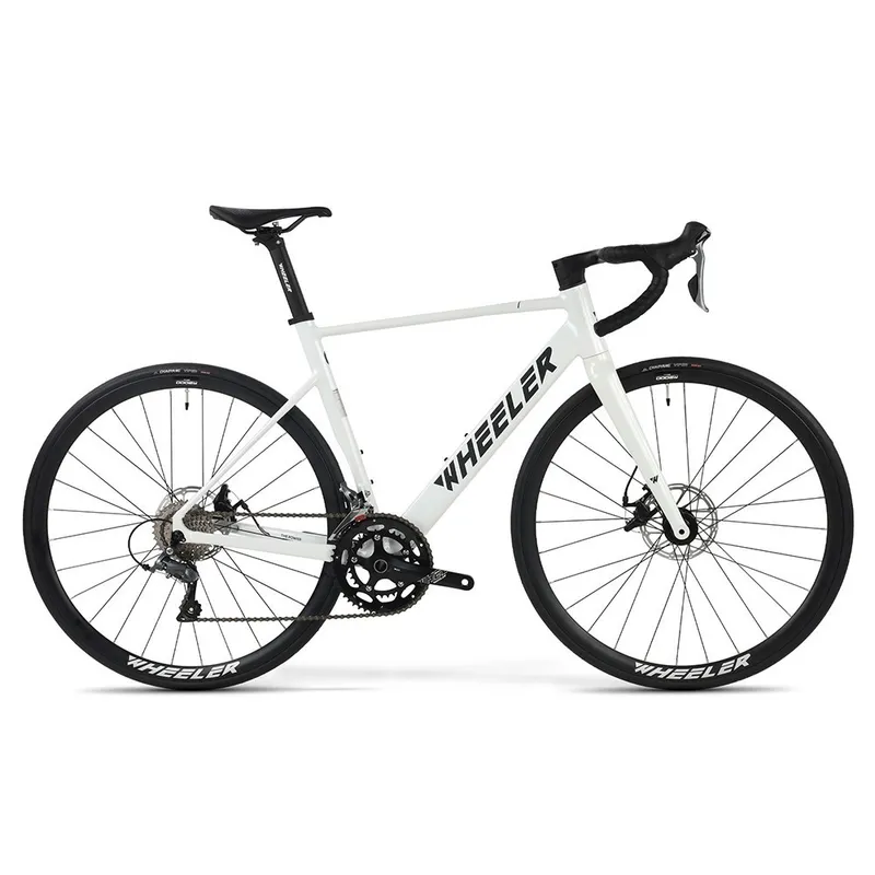 휠러 칠리 ALR 시티화이트 시마노 클라리스 입문용 가성비 디스크 로드자전거 추천 일체형 핸들바 풀인터널 입문급 로드바이크, 1개, 52cm