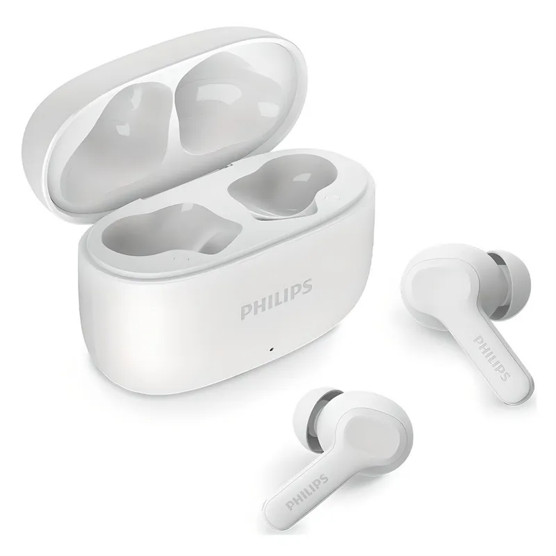필립스 무선 ENC노이즈캔슬링 블루투스 이어폰, TAT1109, 화이트