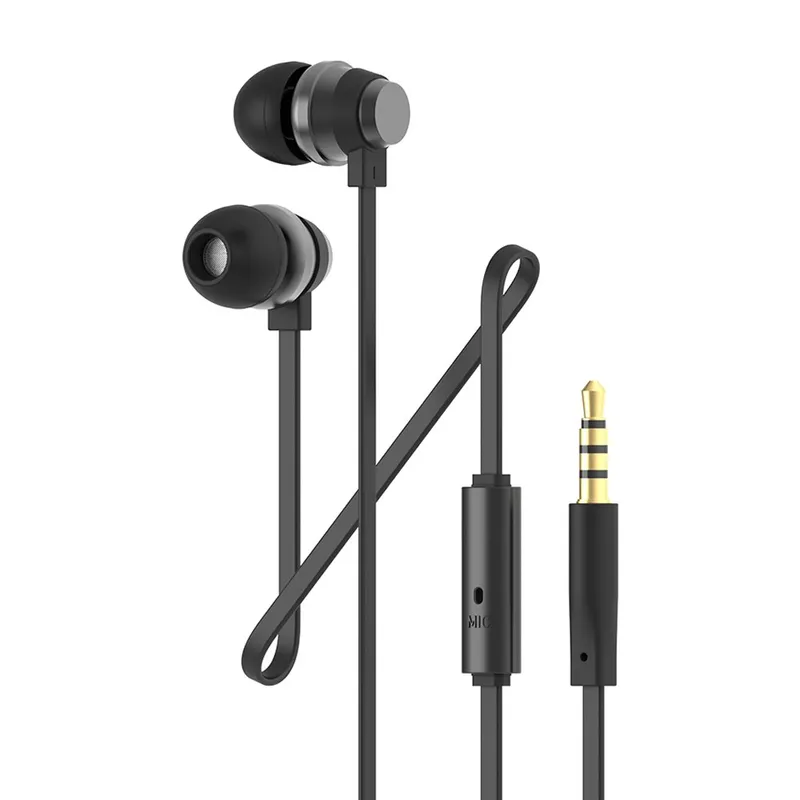 아이리버 3.5mm AUX 갤럭시 노트북 컴퓨터 알루미늄 커널형 유선 이어폰, BHC-70M, 블랙