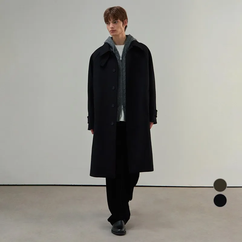 마인드브릿지 남성용 발마칸 오버핏 롱코트 MZCA71A1