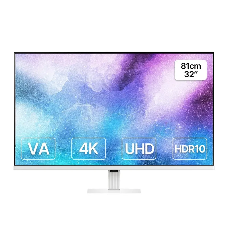 삼성전자 32인치 UHD 4K 고해상도 모니터 화이트, S7, 81cm
