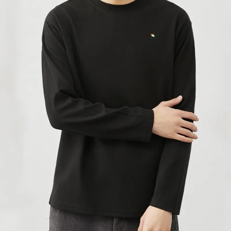 아놀드파마 남자 베이직 코튼 긴팔 티셔츠