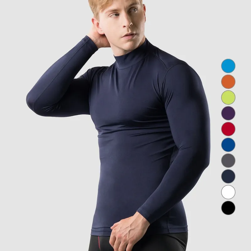 아르메데스 남성용 반목터틀 긴팔 무지테크핏 언더레이어 AR-53