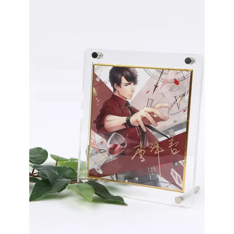 투명 입체전시 방진탭 액자 압축 투명아크릴액자 원목 일판 플로어 대형 색지, 12.2x13.5cm, 1개, 적용 12.2x13.5cm 공용 액자